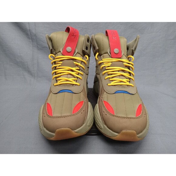 Puma Boys RS-X Mid M.I. JR Green Black Size 7 NEW NO BOX! - Picture 3 of 11